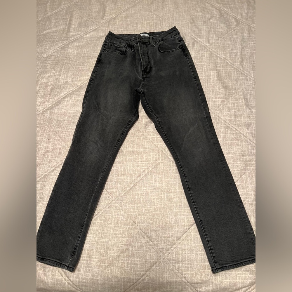 Good American Dark Charcoal Skinny Jeans